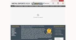 Desktop Screenshot of metalexportsindia.com