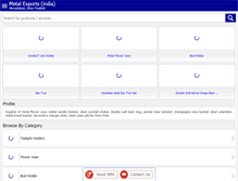 Tablet Screenshot of metalexportsindia.com